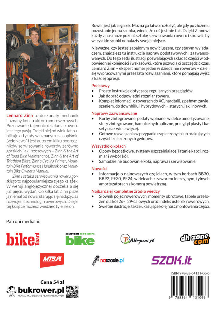 Zinn I Sztuka Serwisowania Roweru Górskiego bukrower.pl